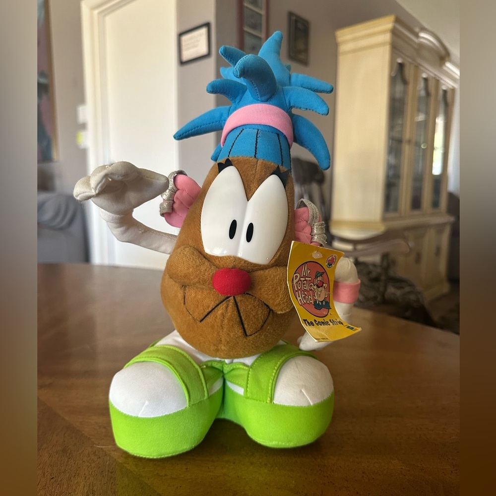 Vintage 2001 Mr Potato Head Comic Strip Series 13” Plush Toy